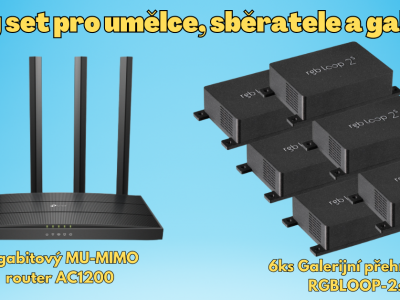 Set 6ks RGBLOOP-S + WiFi Router AC1200