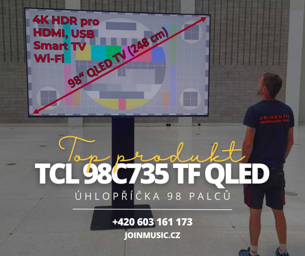 TCL 98C735 TF QLED - bleskovky